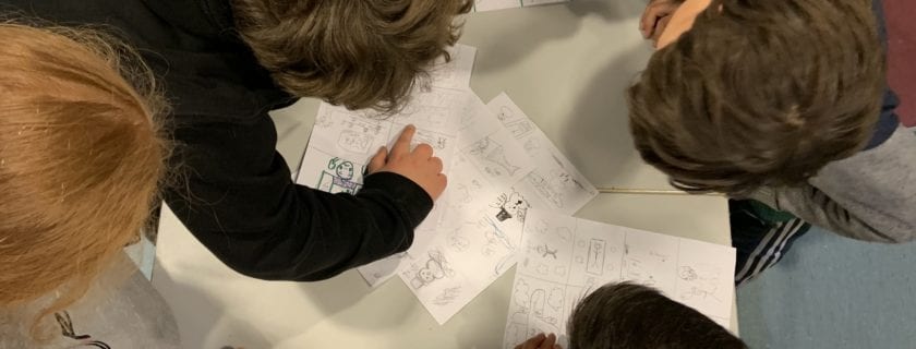 Comics drawing workshop with Anna Vaivare